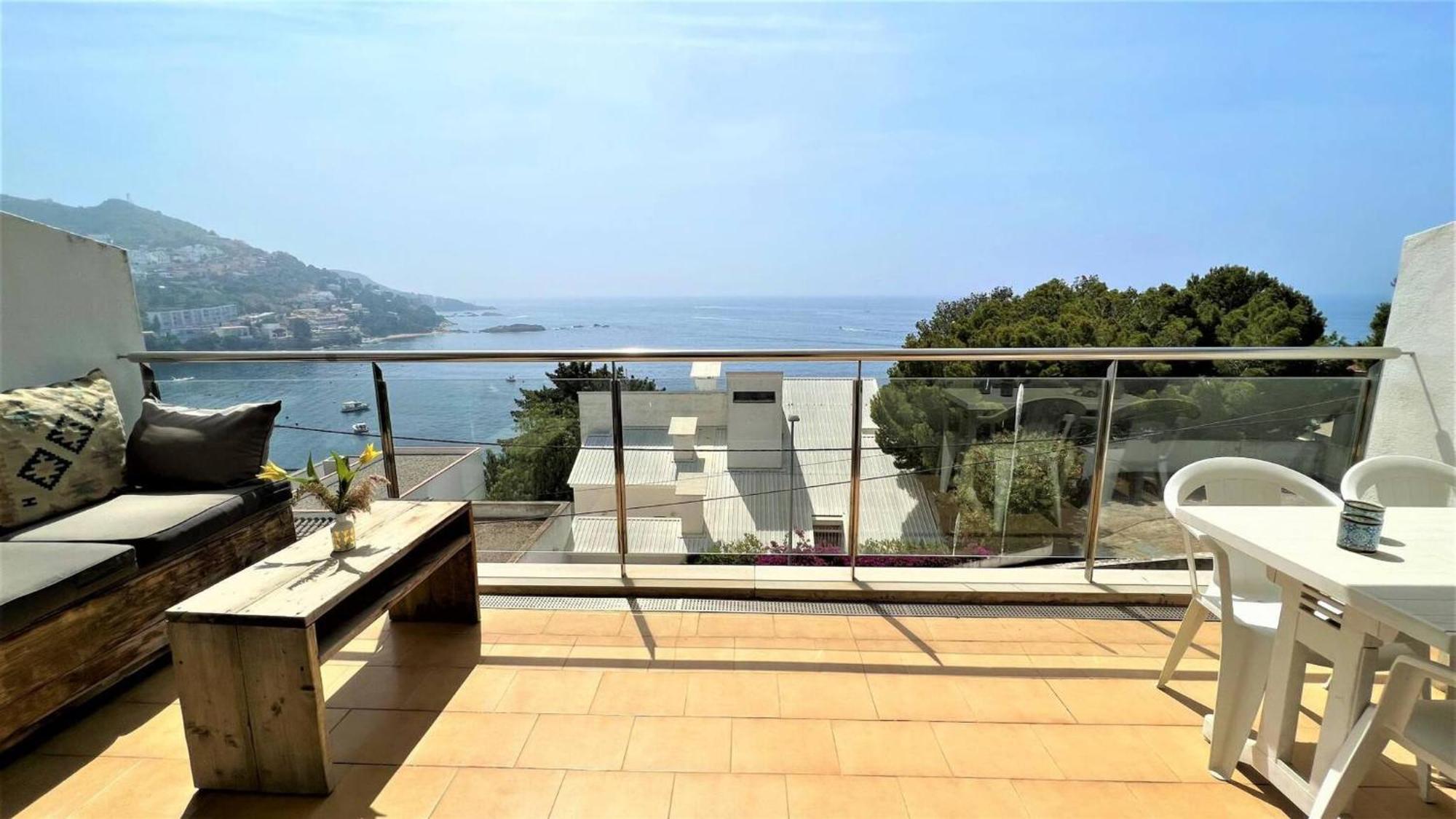 Apartamento Vista Mar Y Parking En Roses Av-27 Bagian luar foto