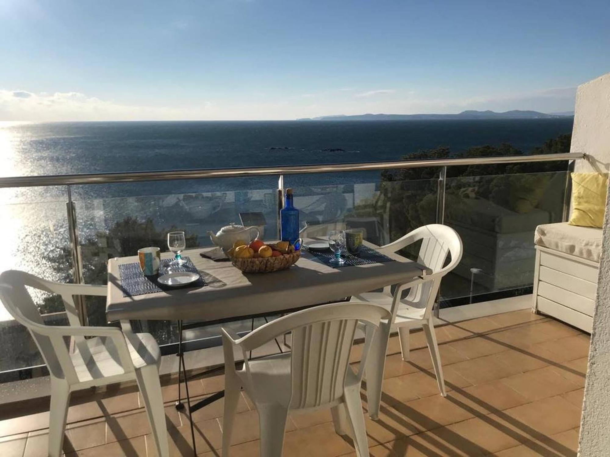 Apartamento Vista Mar Y Parking En Roses Av-27 Bagian luar foto