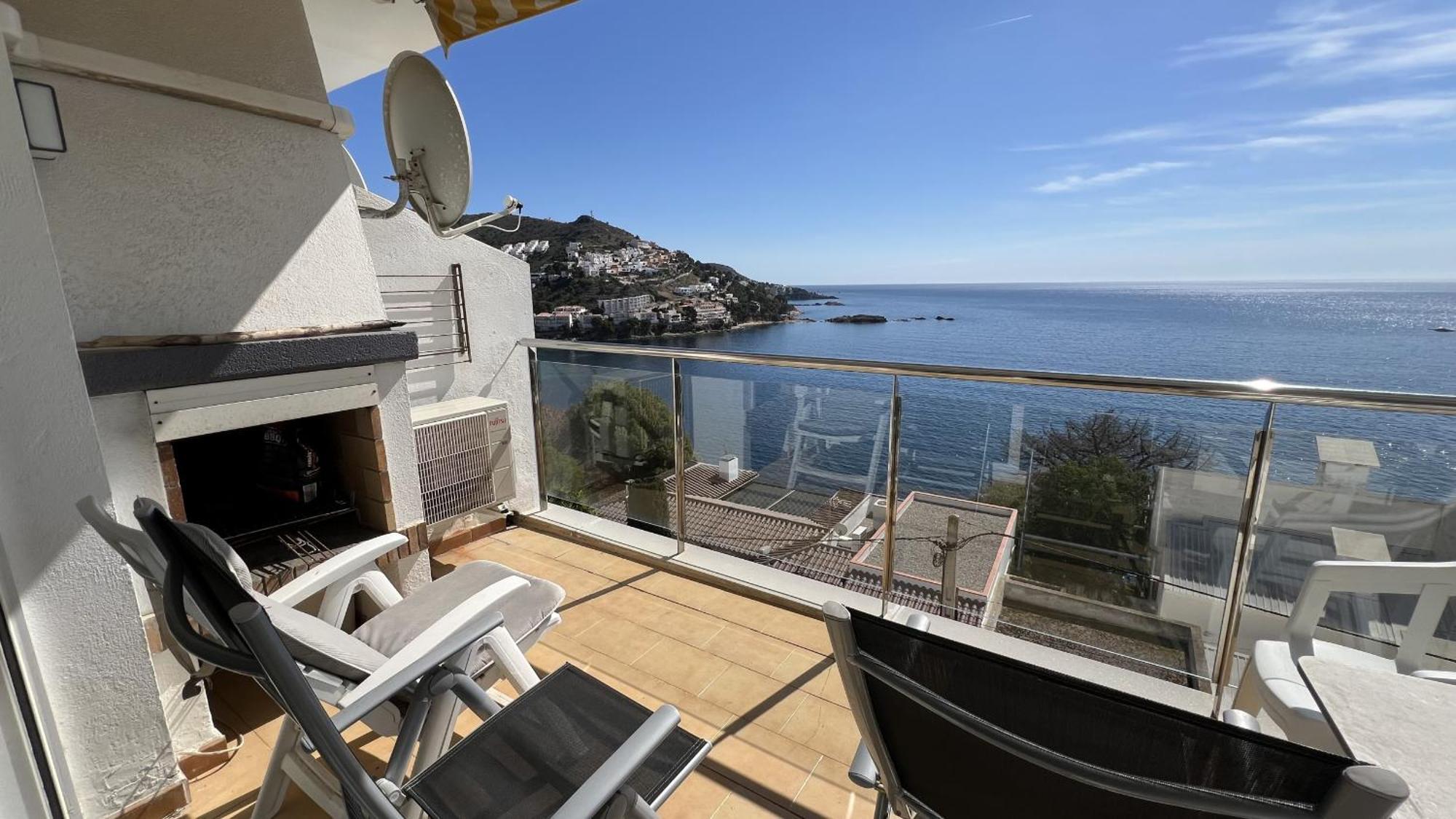 Apartamento Vista Mar Y Parking En Roses Av-27 Bagian luar foto