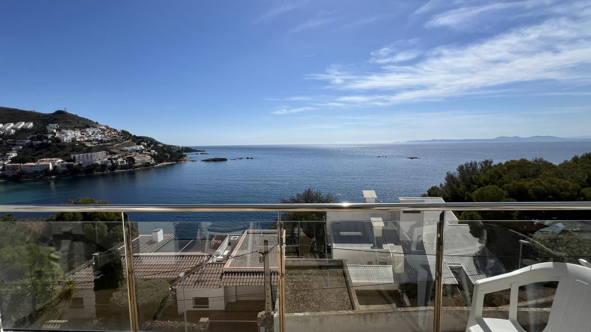 Apartamento Vista Mar Y Parking En Roses Av-27 Bagian luar foto