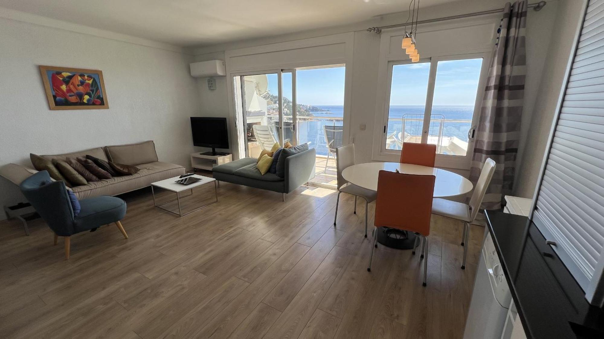 Apartamento Vista Mar Y Parking En Roses Av-27 Bagian luar foto