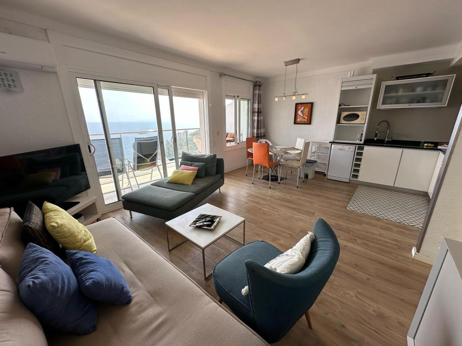 Apartamento Vista Mar Y Parking En Roses Av-27 Bagian luar foto
