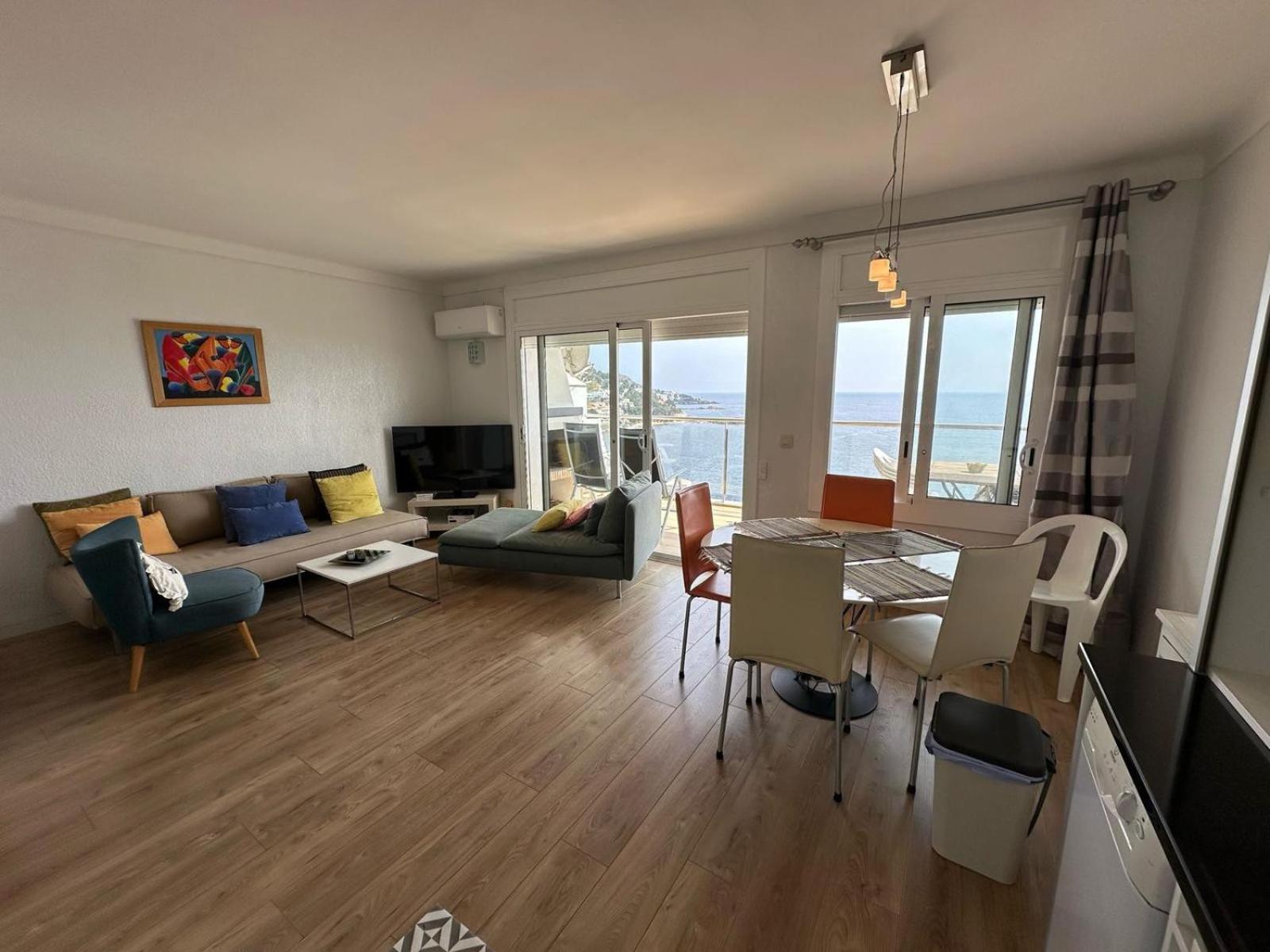 Apartamento Vista Mar Y Parking En Roses Av-27 Bagian luar foto